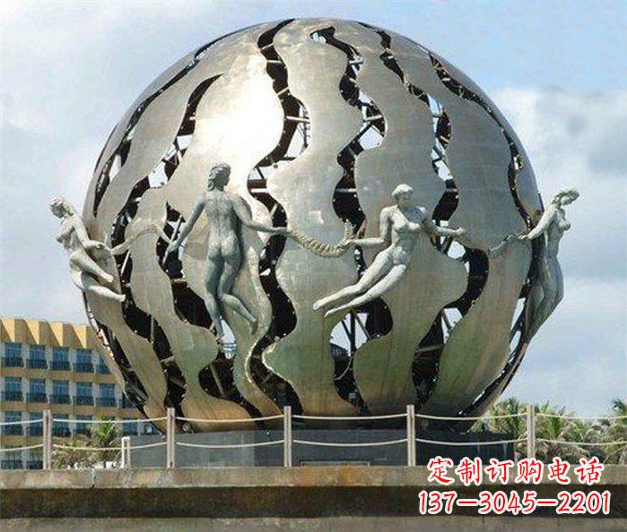 运城不锈钢地球广场雕塑