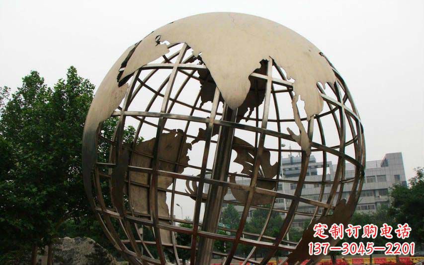 运城不锈钢地球景观雕塑