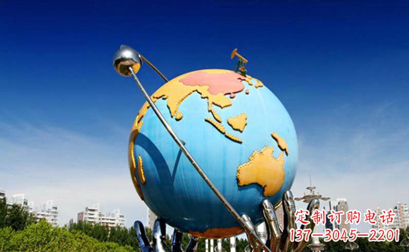 运城不锈钢地球仪雕塑 (3)