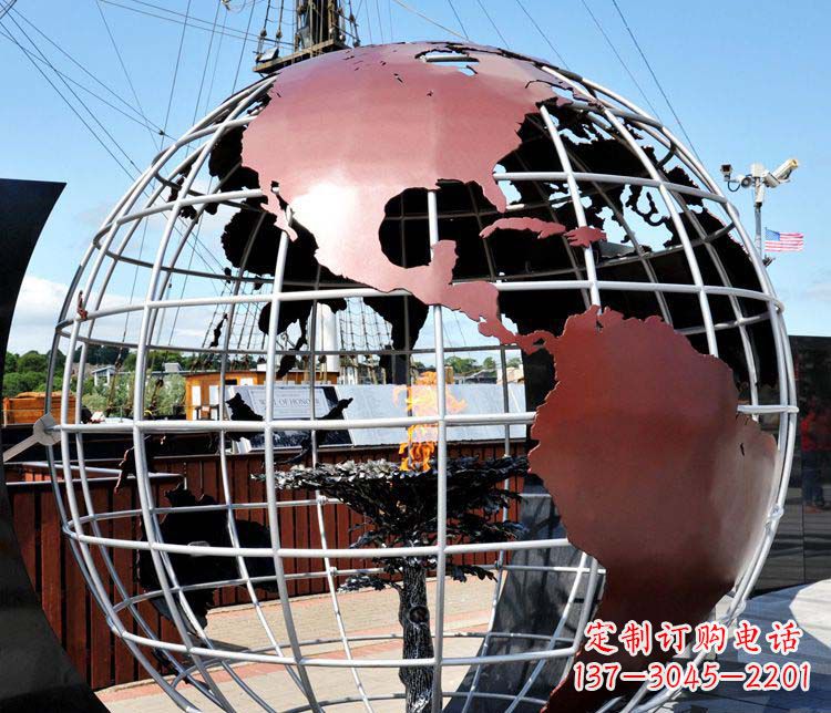 运城不锈钢地球仪雕塑