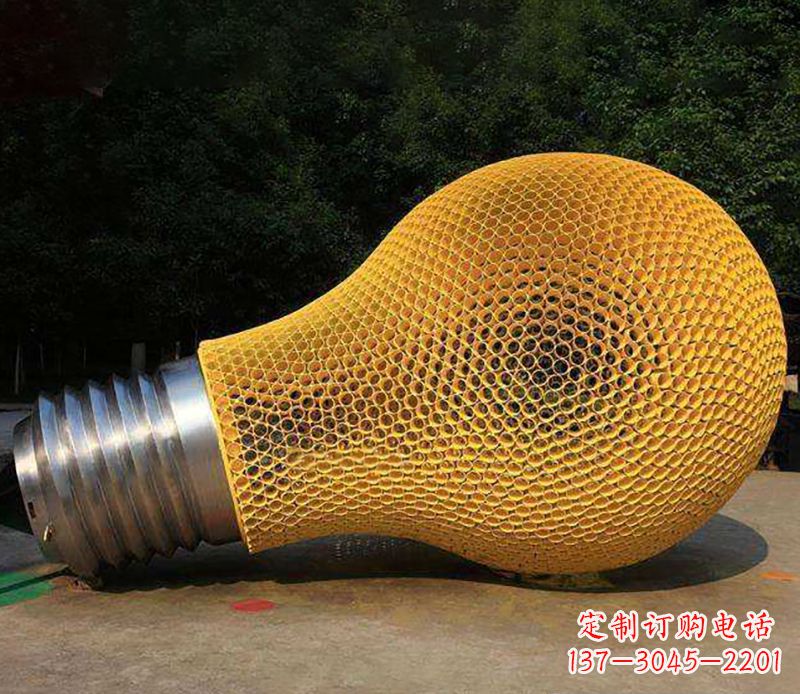 运城不锈钢灯泡景观雕塑
