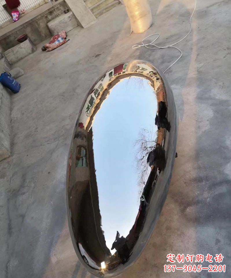 运城不锈钢电镀水滴造型雕塑