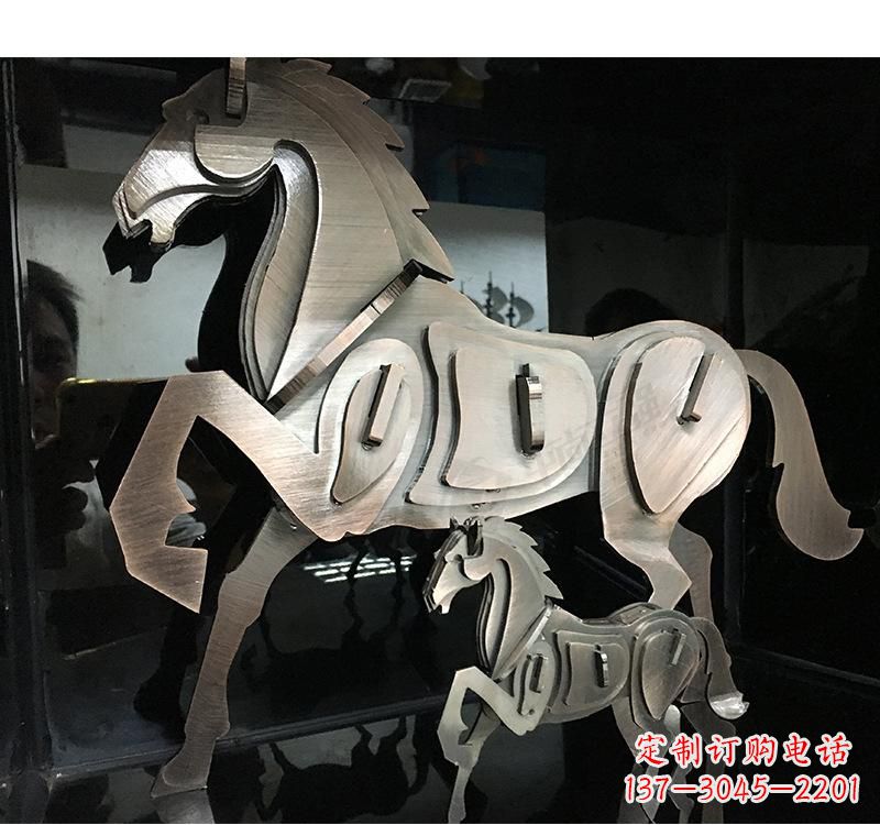 运城不锈钢动物马雕塑