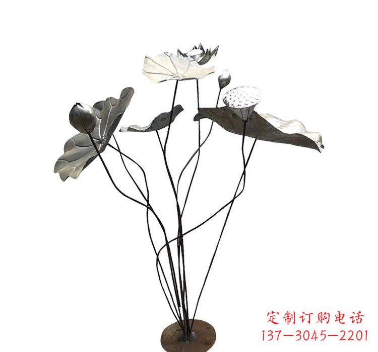 运城不锈钢锻造莲花雕塑