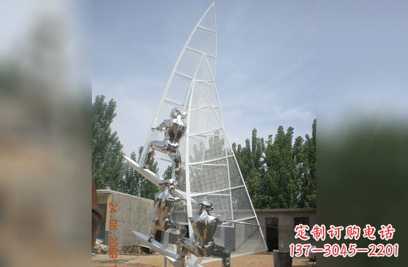 运城不锈钢帆船比赛雕塑