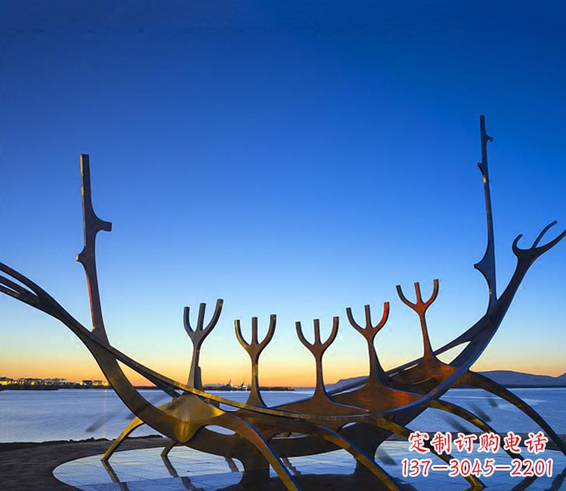 运城不锈钢帆船比赛运动雕塑 