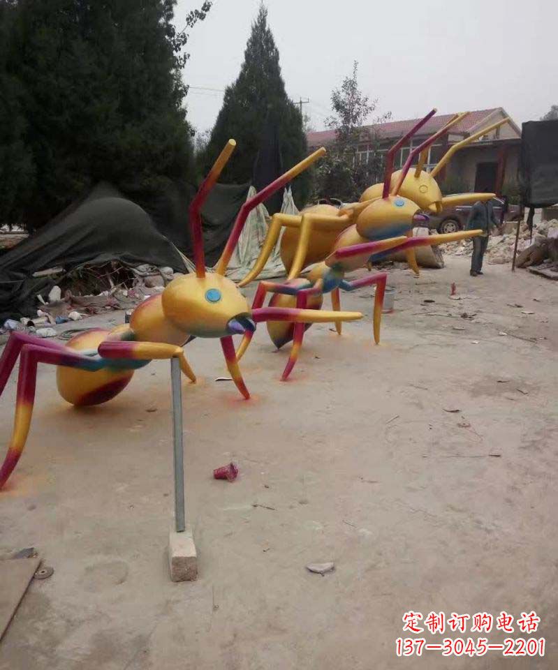 运城不锈钢仿真蚂蚁雕塑1