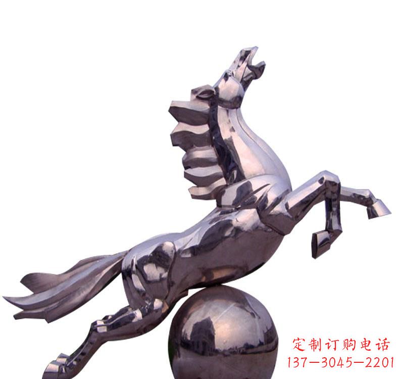 运城不锈钢飞马城市雕塑