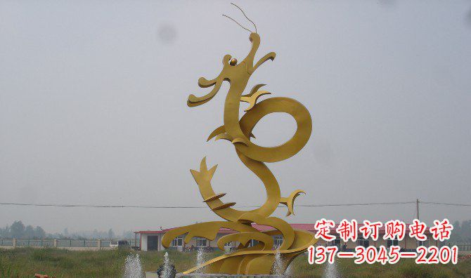 运城不锈钢飞龙雕塑