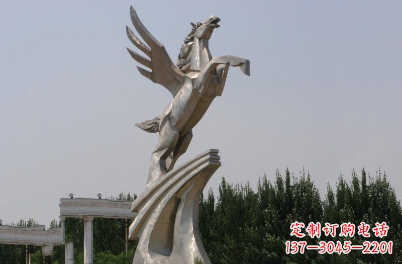 运城不锈钢飞马雕塑222