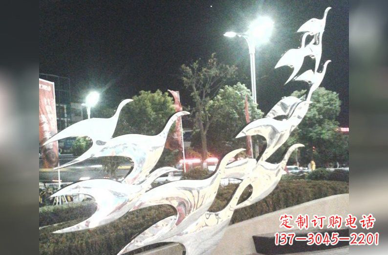 运城不锈钢飞翔的抽象大雁