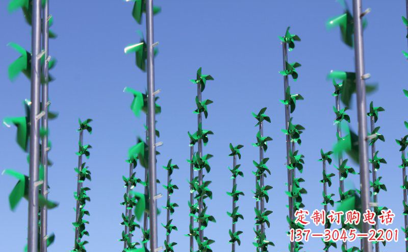 运城不锈钢风车景观雕塑