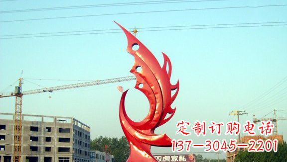 运城不锈钢凤凰城市雕塑