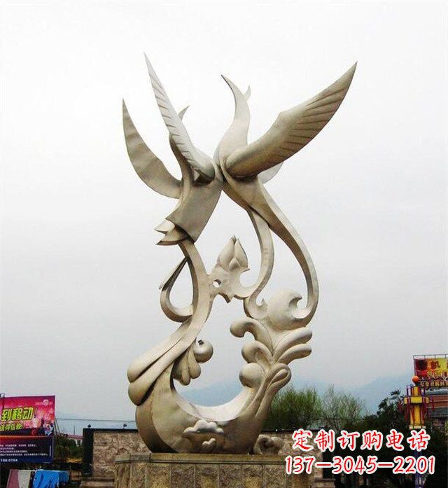 运城不锈钢凤凰雕塑供应