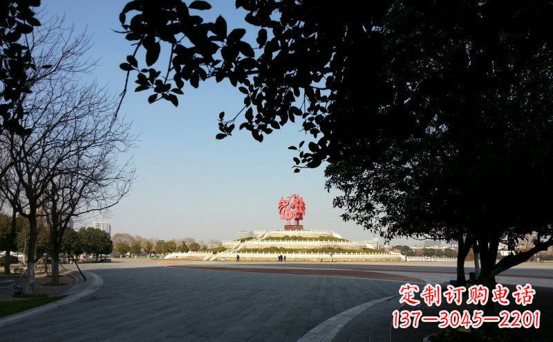 运城不锈钢凤凰广场雕塑