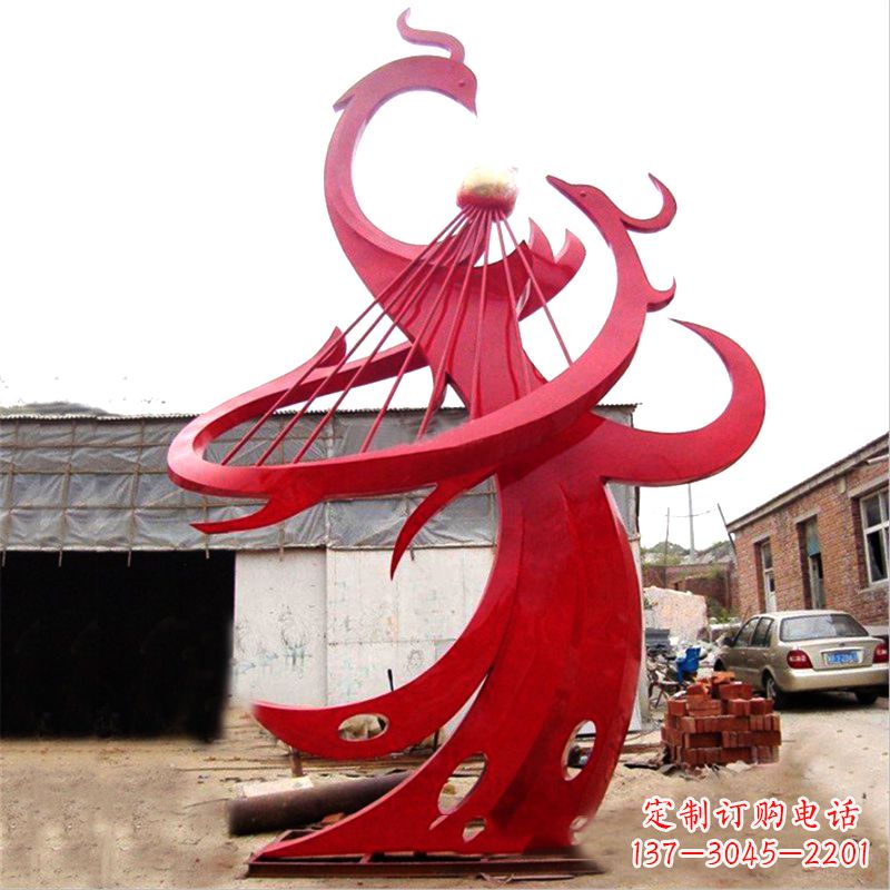 运城不锈钢凤凰景观雕塑