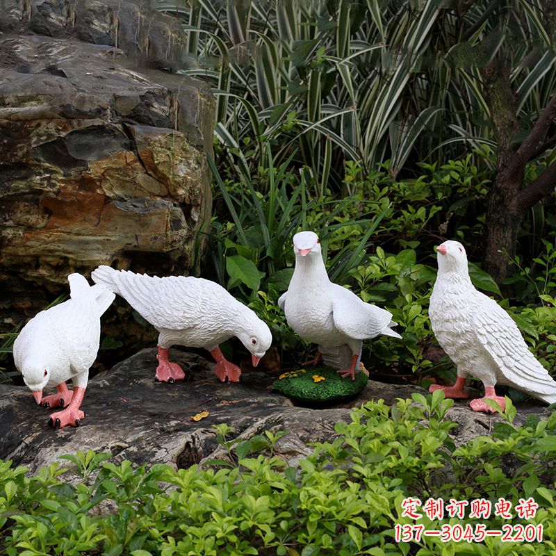 运城不锈钢鸽子立体雕塑
