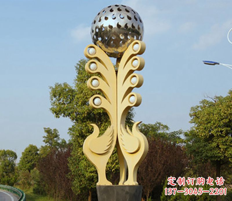 运城不锈钢公鸡抽象雕塑