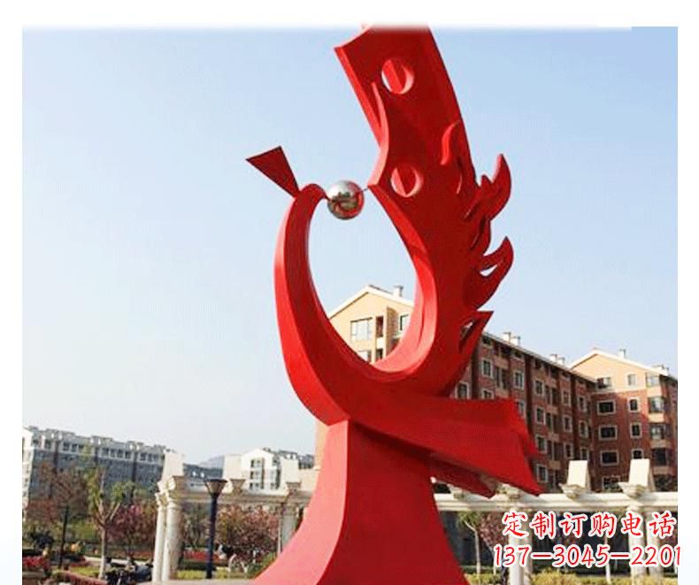 运城不锈钢公园凤凰雕塑