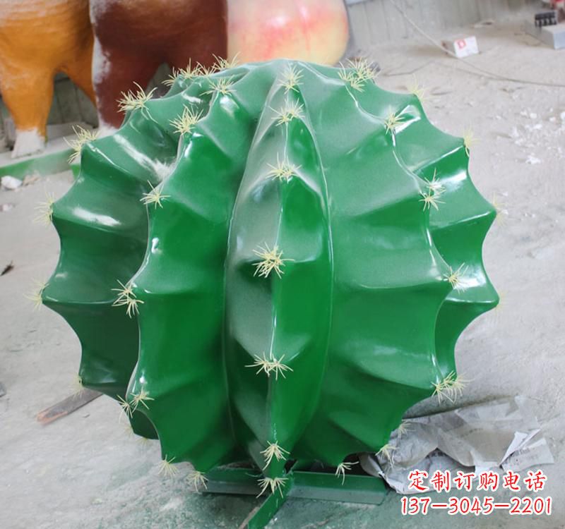 运城不锈钢公园景观仙人掌雕塑