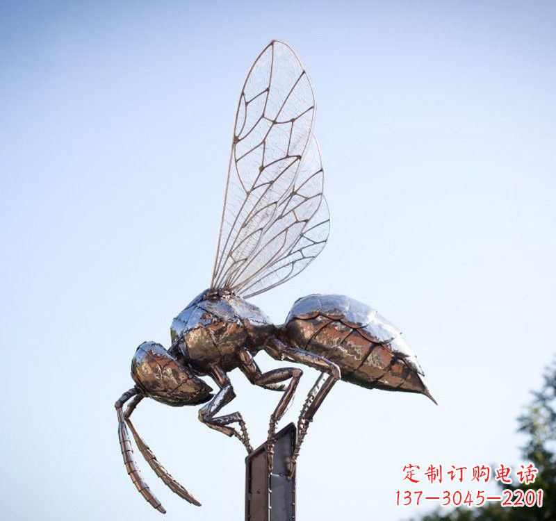 运城不锈钢公园蜜蜂雕塑精彩纷呈的自然之美