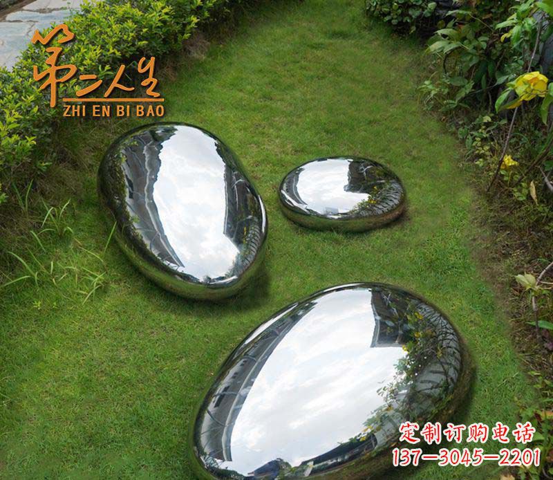运城不锈钢公园水滴雕塑1