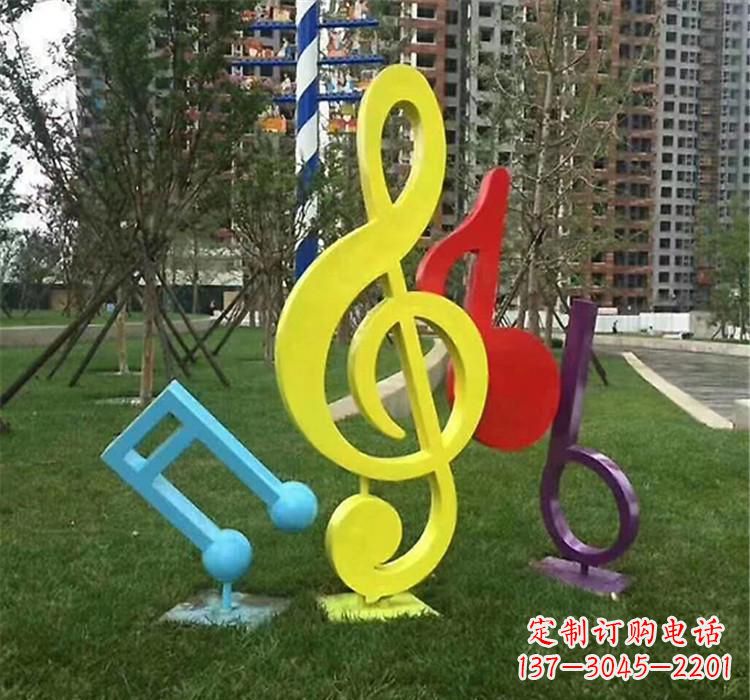 运城不锈钢广场音符雕塑