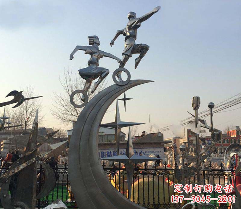 运城不锈钢海之星儿童雕塑