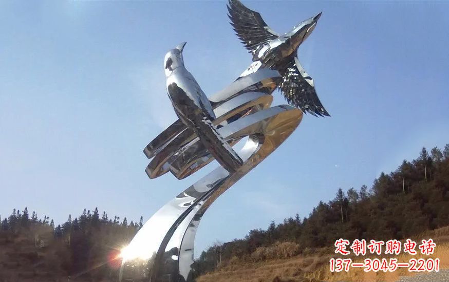 运城不锈钢和谐动物雕塑