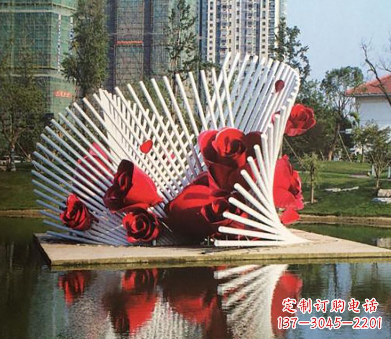 运城不锈钢玫瑰雕塑——美丽的艺术之作