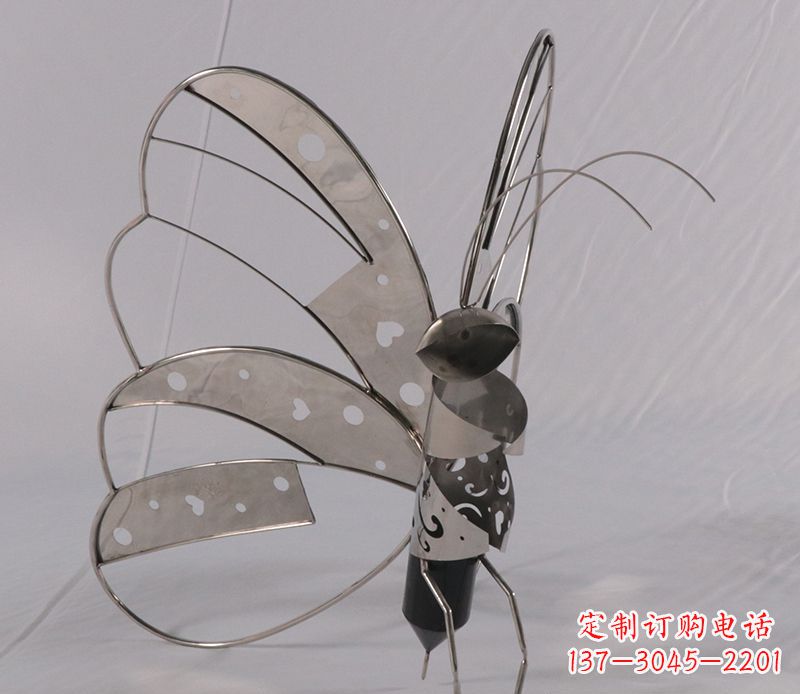 运城不锈钢蝴蝶细节雕塑