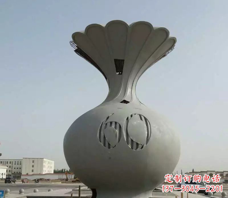 运城不锈钢花篮雕塑