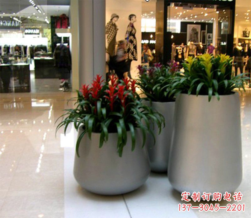 运城不锈钢花盆雕塑2