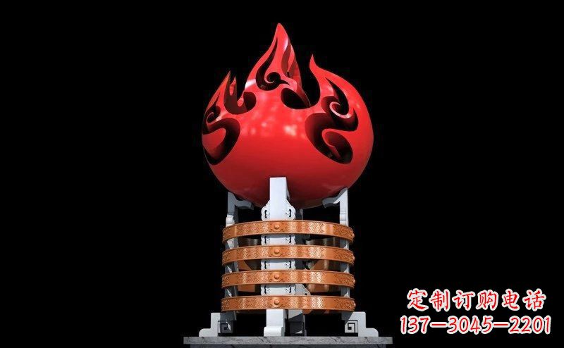 运城不锈钢火炬广场雕塑