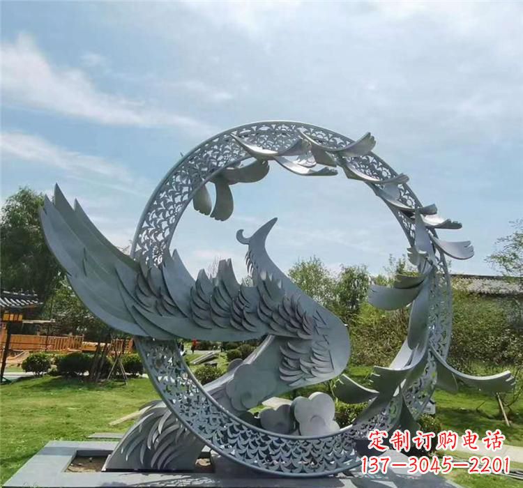 运城不锈钢简易凤凰雕塑
