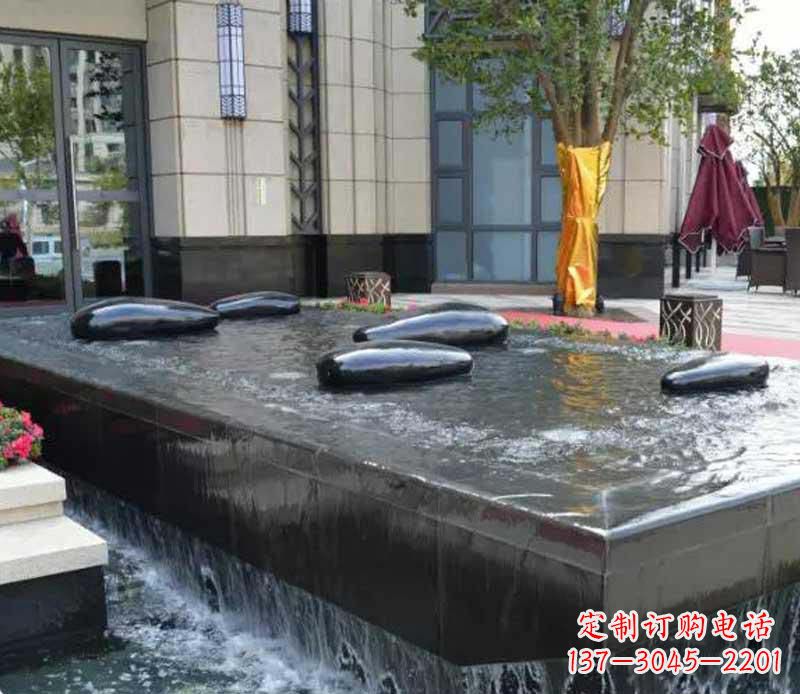 运城不锈钢景观异形水滴雕塑