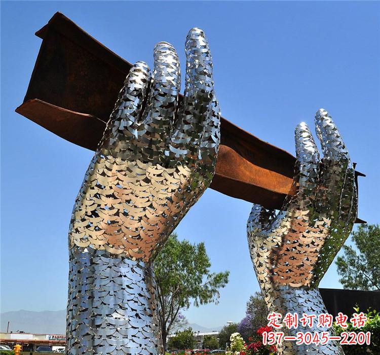 运城不锈钢景区拱门雕塑