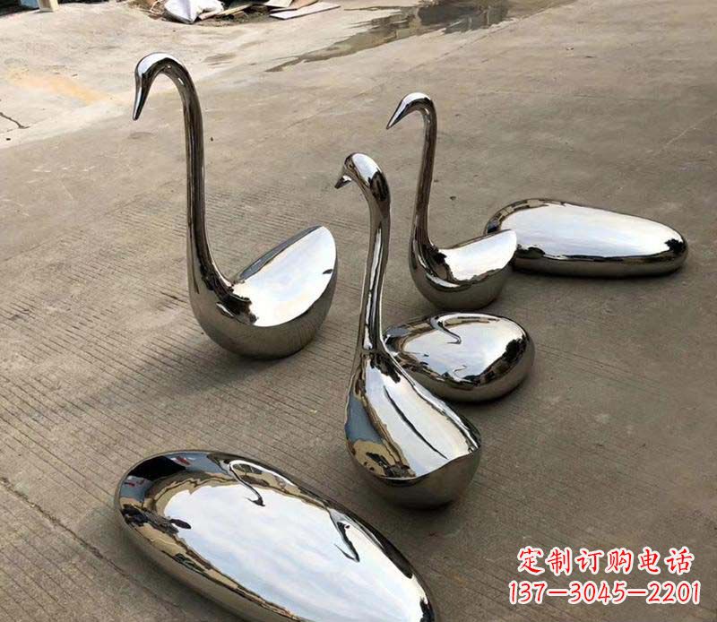 运城不锈钢镜面鹅卵石座椅