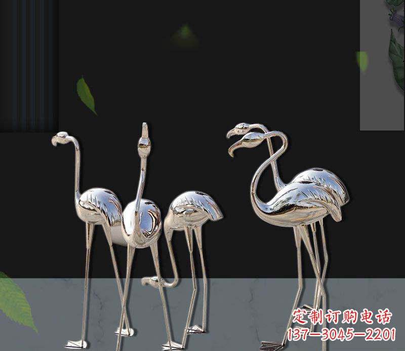 运城非凡之美不锈钢火烈鸟雕塑