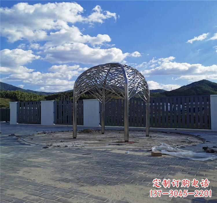 运城不锈钢凉亭雕塑