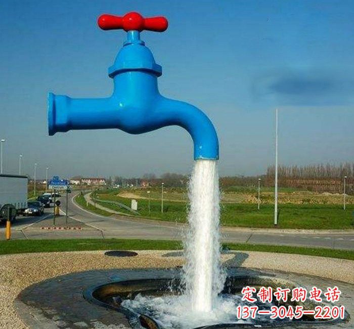 运城不锈钢流水的水龙头雕塑