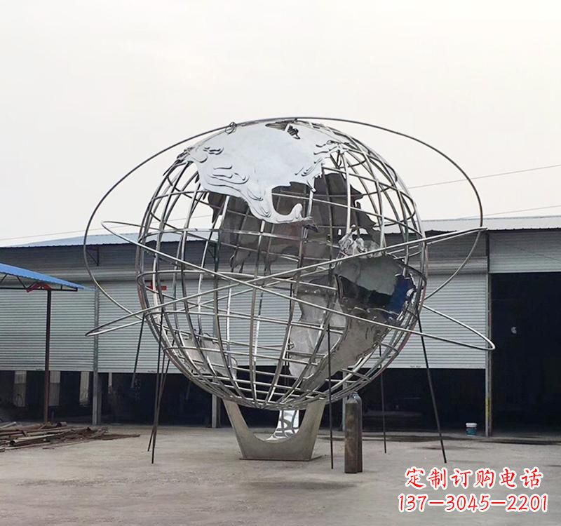 运城不锈钢镂空地球雕塑