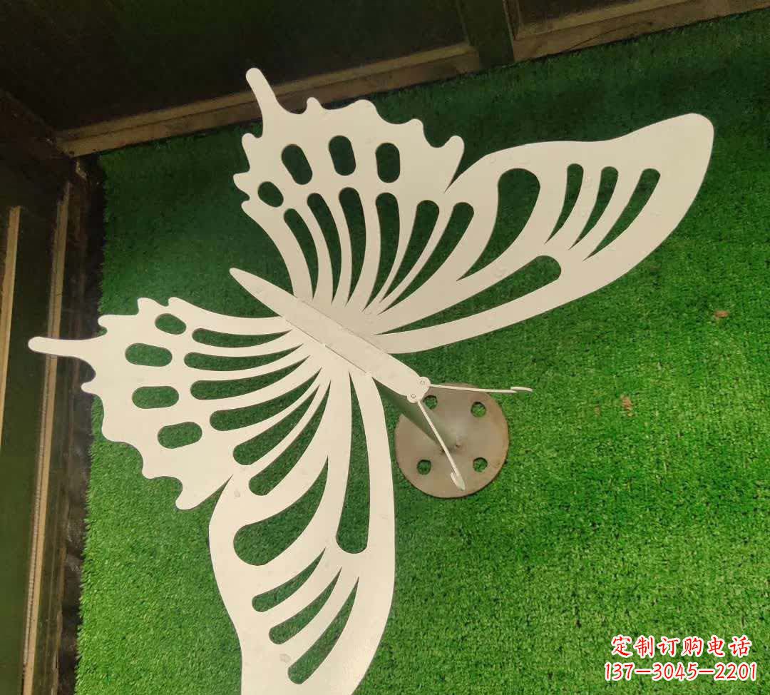 运城不锈钢镂空艺术蝴蝶雕塑