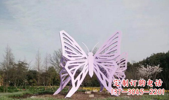 运城不锈钢蝴蝶雕塑美丽的艺术装点