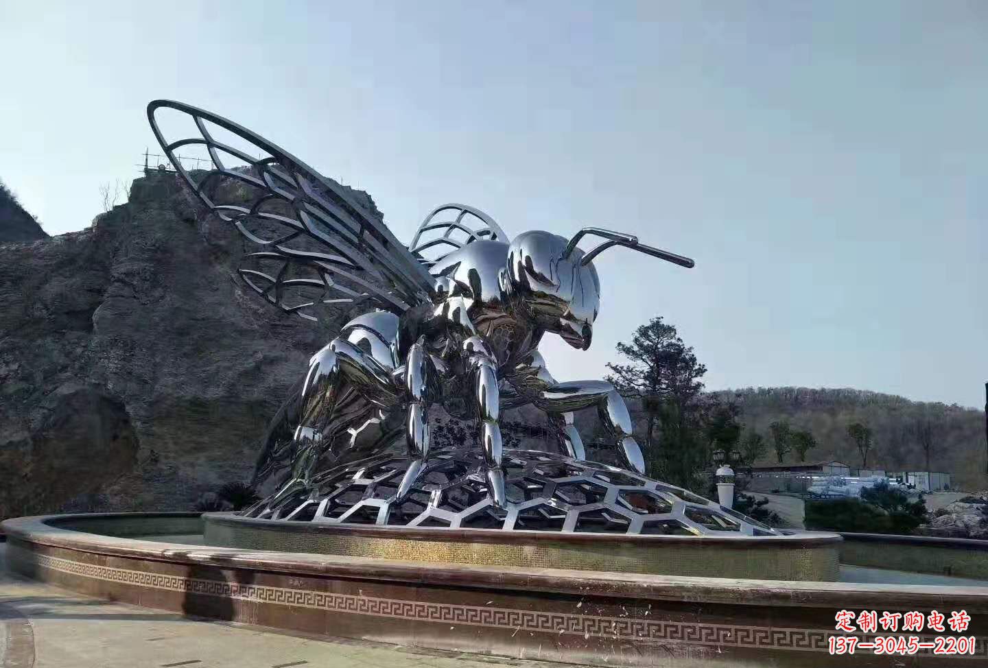 运城不锈钢蚂蚁雕塑广场景观雕塑大型动物雕塑