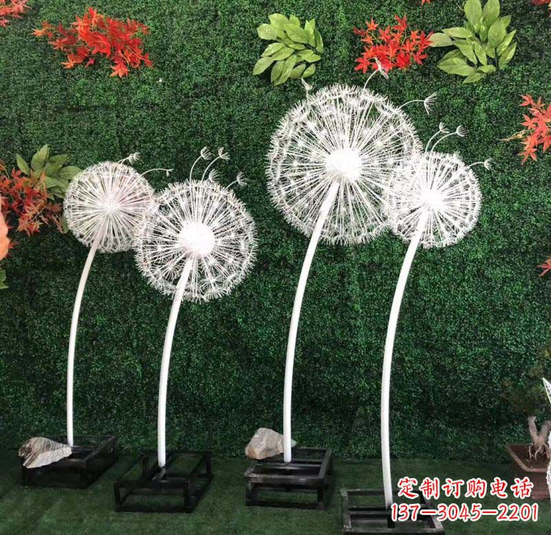 运城不锈钢蒲公英雕塑1