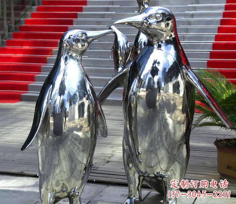 运城不锈钢企鹅雕塑