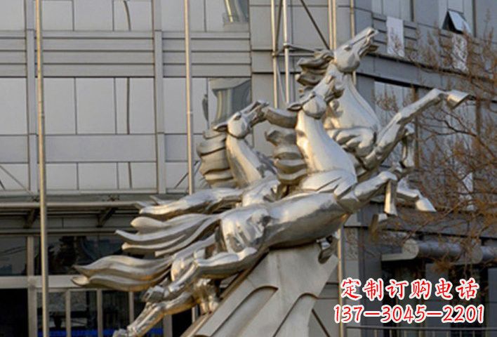 运城不锈钢企业奔马雕塑