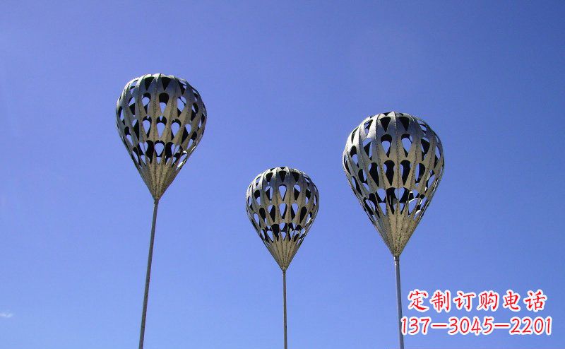 运城不锈钢气球降落伞雕塑
