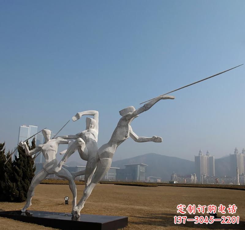 运城不锈钢扔标枪雕塑